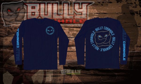 Long Sleeve Tees Navy Blue - Light Blue Graphics